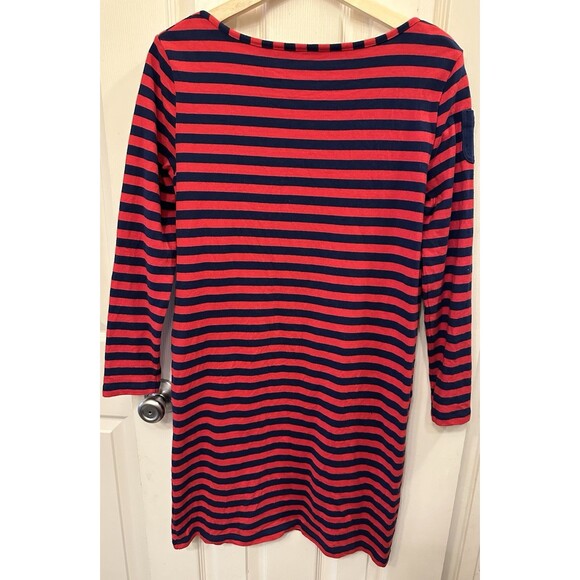 Vineyard Vines Size XS Dress 100% Cotton‎ Knit Red Blue Striped Sheath Nautical - Picture 5 of 7